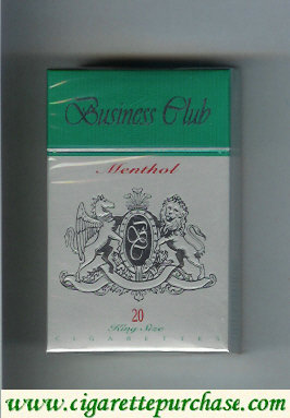 Business Club Menthol cigarette England